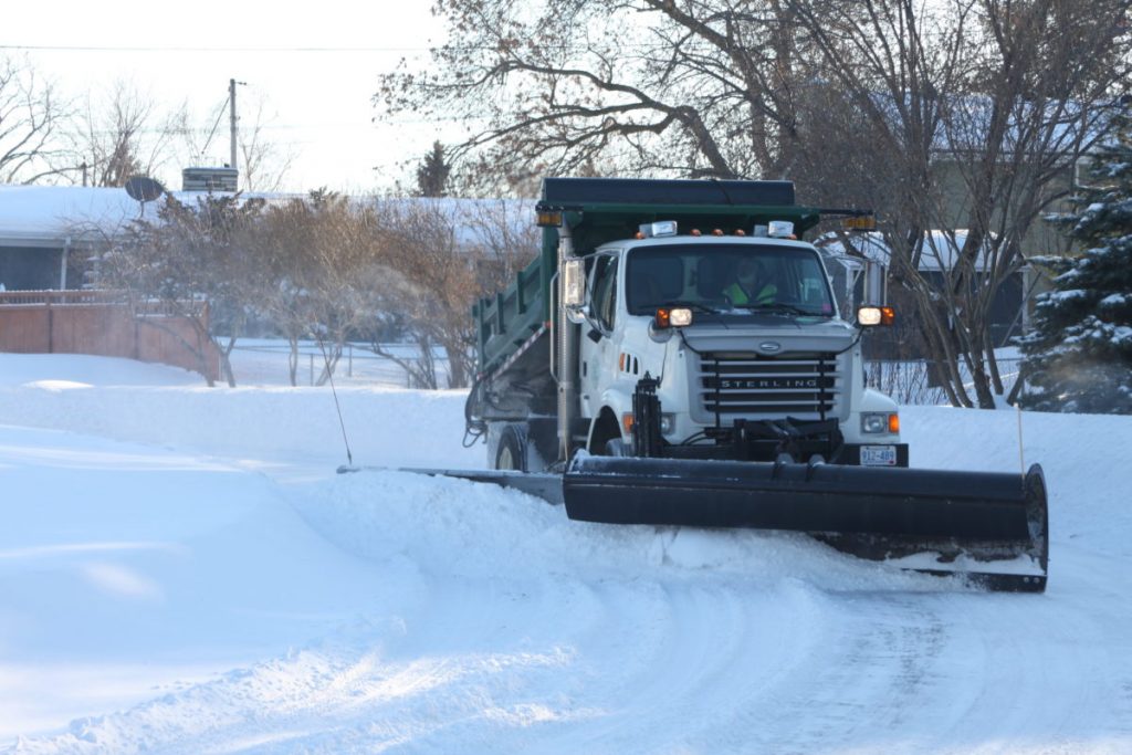 snow plowing