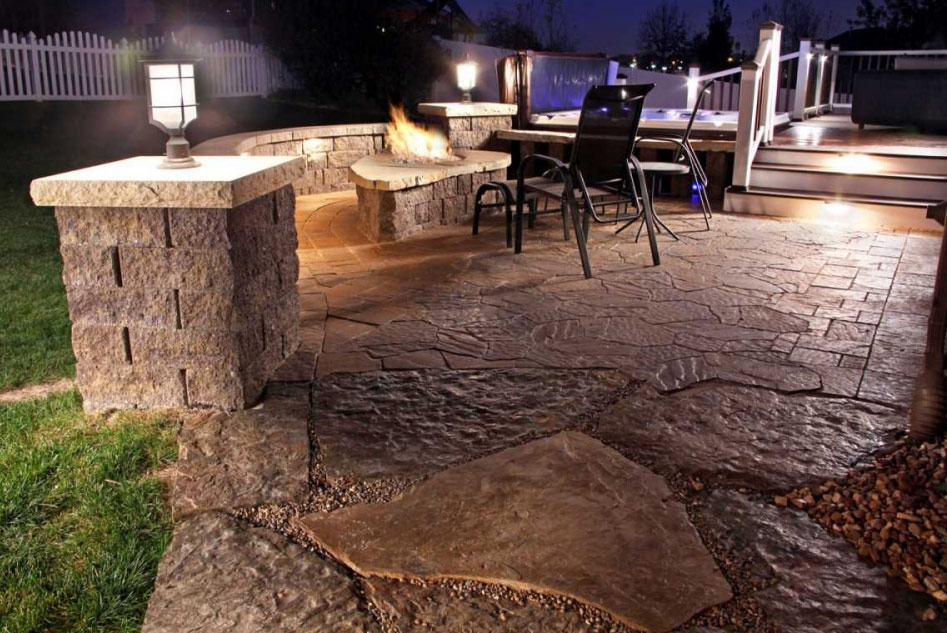 Patio and Fireplace Outdoor Luxury